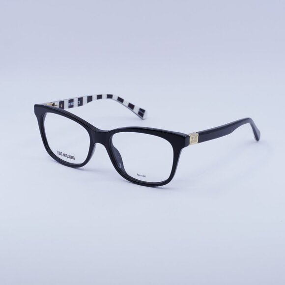 🕶️ New Moschino MOL515 0807 00 Eyeglasses - Black Frame 52mm - Picture 3 of 10